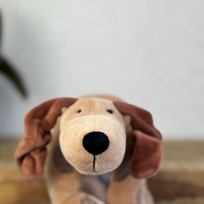 Jellycat Footfall Dog - Vintage Brown Jellycat Dog Beanie Retired Rare With Tags