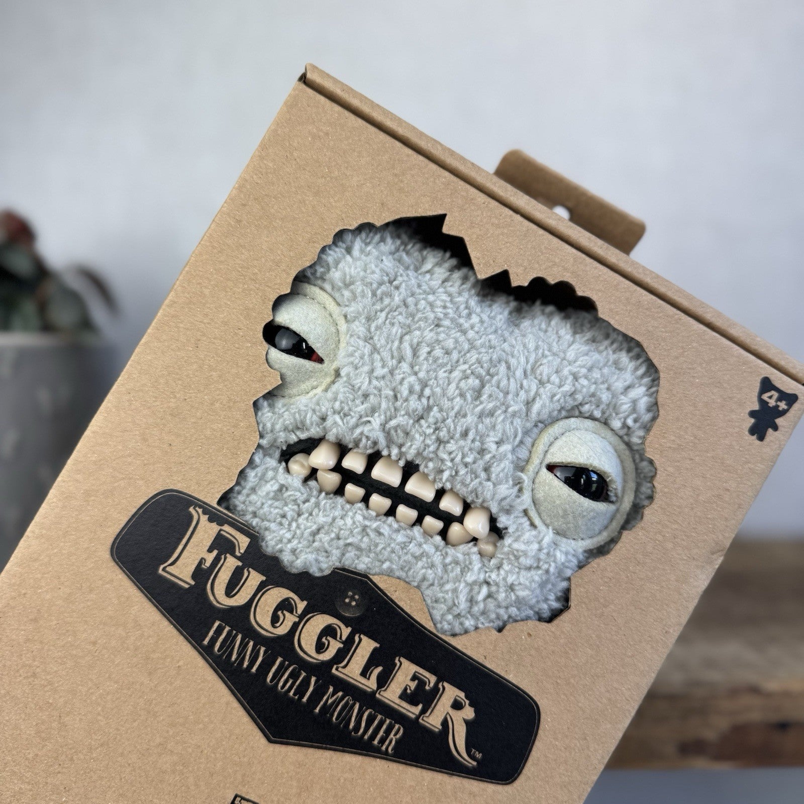 Fuggler Funny Ugly Monster Snuggler Edition - Munch Much Grey SEALED Box Unopen