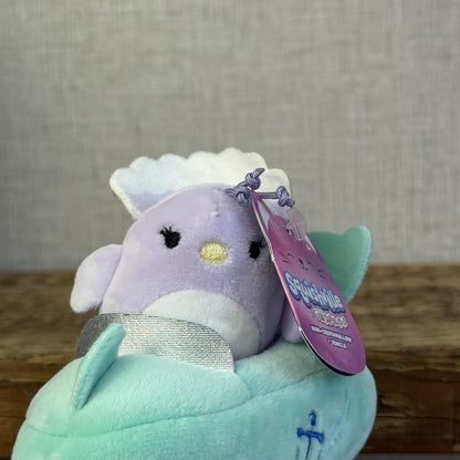 Squishmallow Squishville - Vehicle Elda Ostrich Shark Car  (Multi Buy Discount)