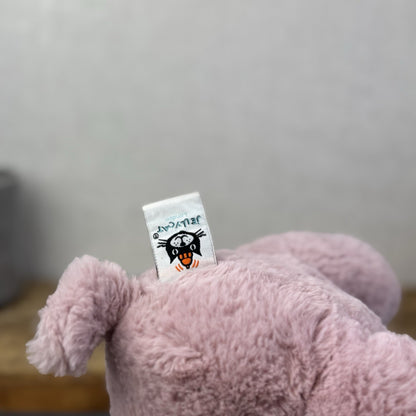 Jellycat Retired Puffles Piglet - Super Soft Pink Pig Beanie Retired 12"