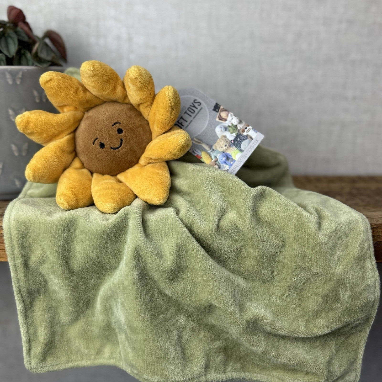 Jellycat Fleury Sunflower Soother - Flower Comfort Blanket Baby Girl Summer Gift