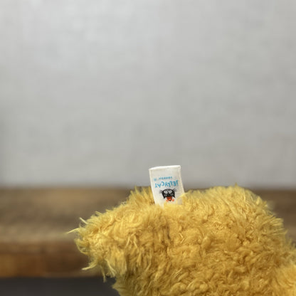 Jellycat Little Dragon - Fluffy Light Gold Dragon Beanie Plush Curly Hair 7”