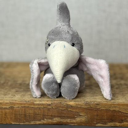 Blue Nose Friends Crest Pterosaur Dinosaur Miniature Pink/Grey Plush #117