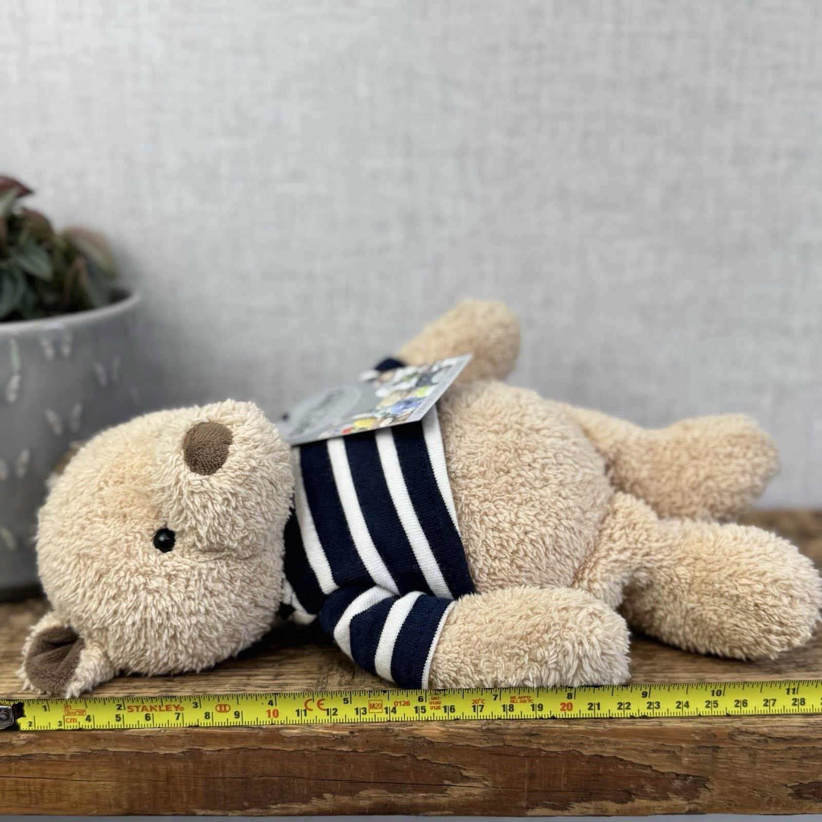 Jellycat Breton Bear - Little Jellycat Textured Bear Navy Striped Jumper NWOT