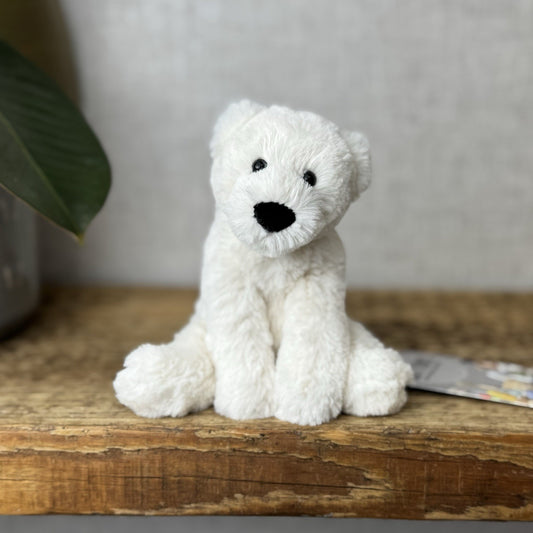 Jellycat Tiny Perry Polar Bear Tiny White Bear - Pocket Pal Plush Mini Beanie 5”