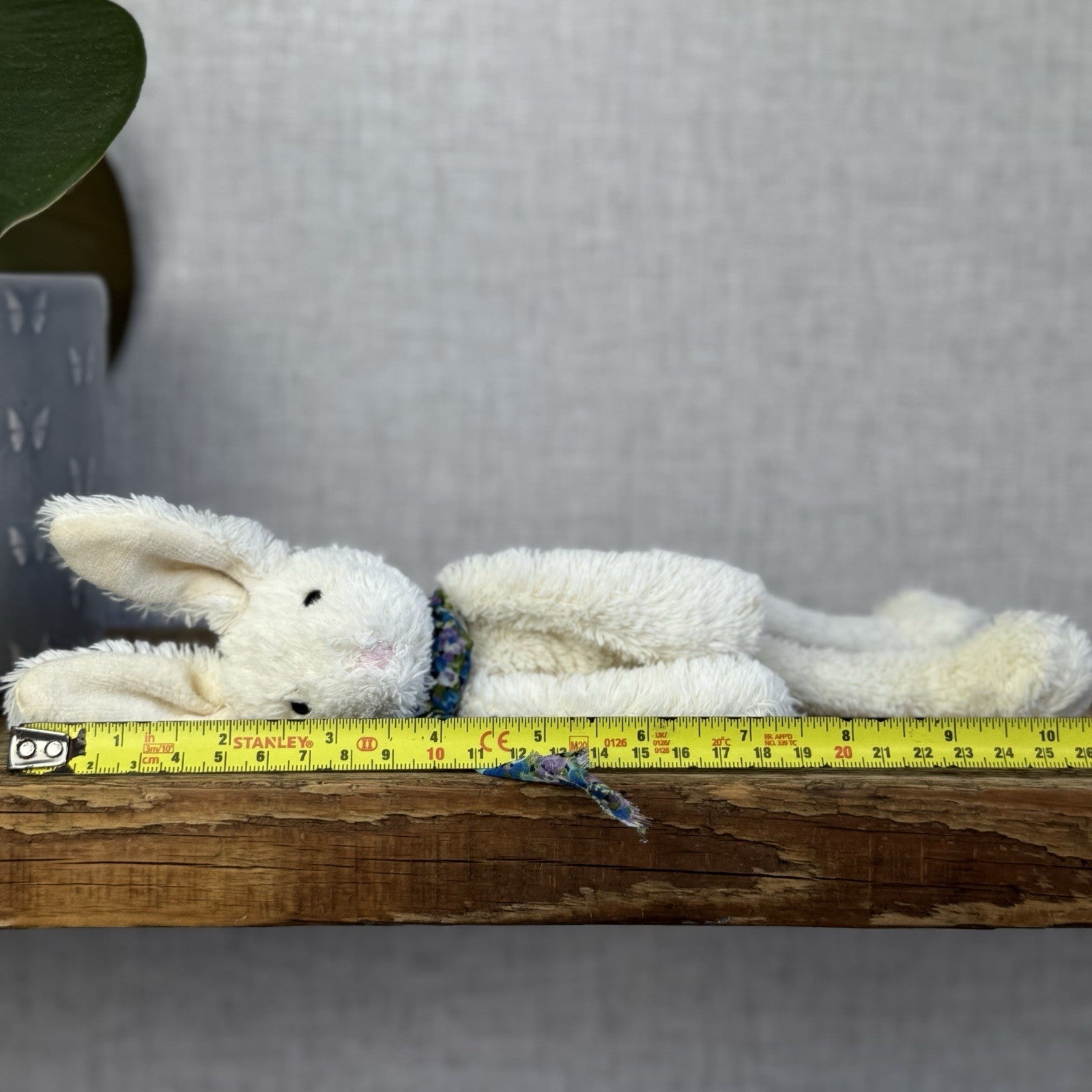 Jellycat Chi Chi Bunny Cream - Small Rabbit With Scarf Beanie Retired Rare 10”