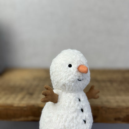 Jellycat Wee Snowman - Small Mini Snowman Beanbag Soft Toy Retired Mini 5"