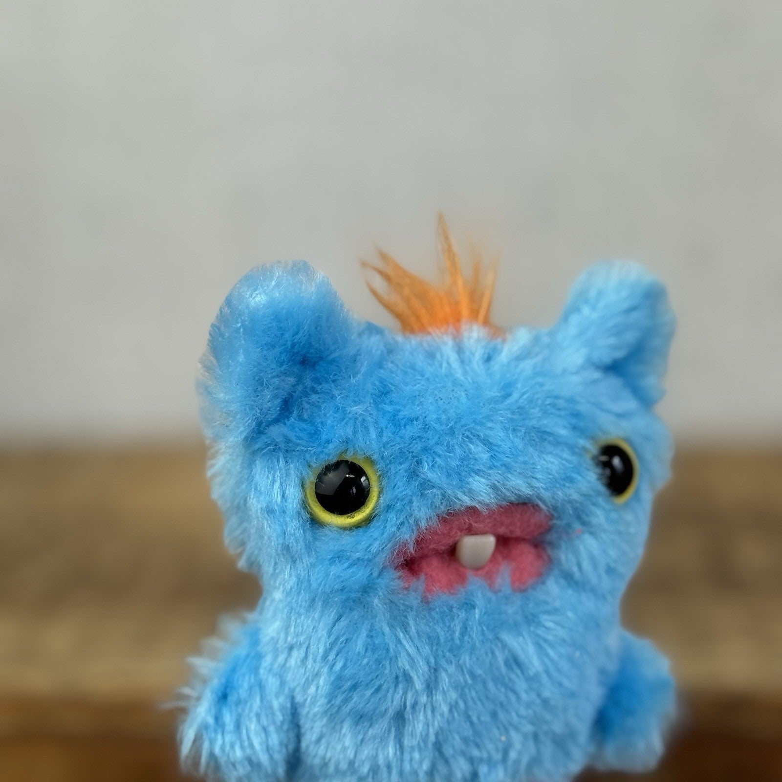 Fuggler Baby Series 3 Screech Baby Blue Fluffy Miniature Fuggler In Diaper 4"
