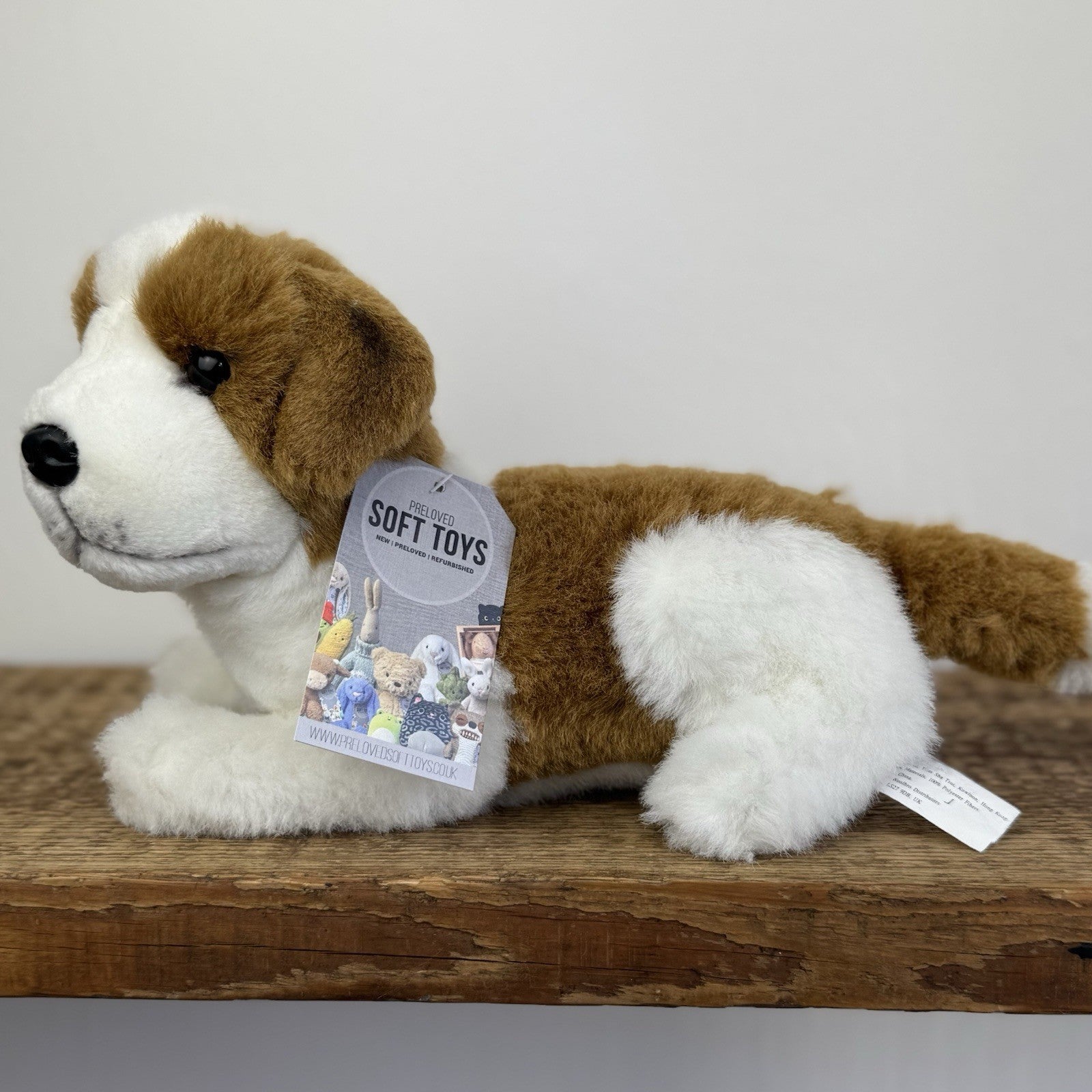E&J classic St Bernard Puppy Dog - Vintage Dog Soft Toy Realistic Life Like Dog