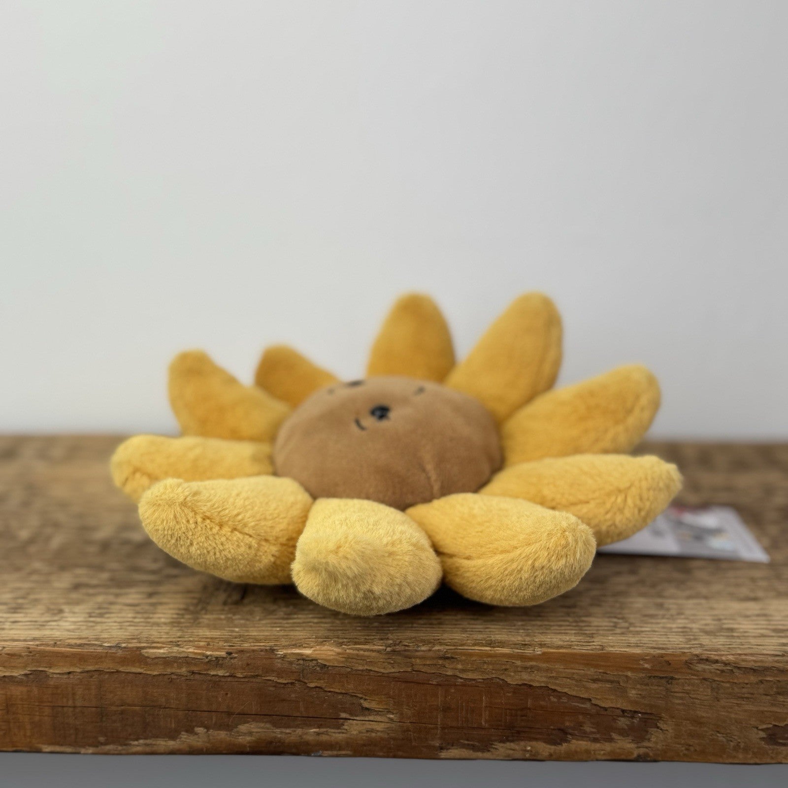 Jellycat Small Fluery Sunflower - Sunflower Beanie Soft Toy Floral Plush 8"