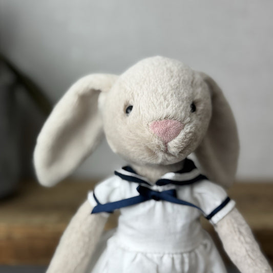 Jellycat Sailing Lottie Bunny  - Bunny In Sailor Dress Retired - Small 10"