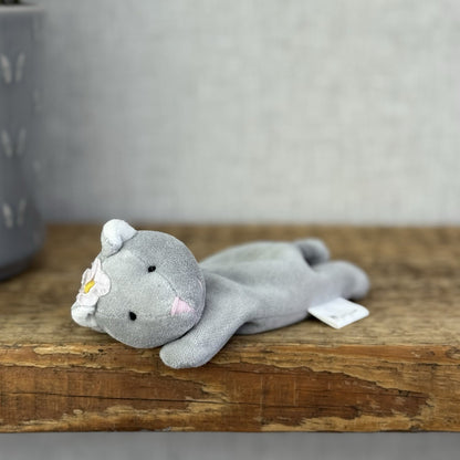 Monsoon Flower Flopsy Kitten (Jellycat Collaboration) Mini Cat Beanbag Plush 5”