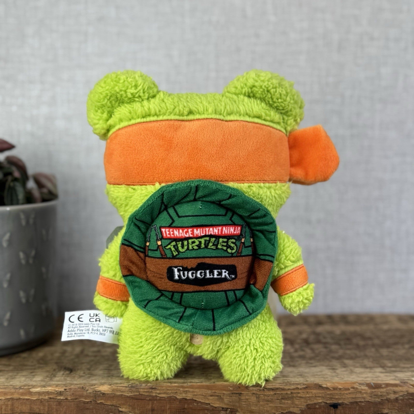 Fuggler X Teenage Mutant Ninja Turtles Michelangelo Soft Toy Retired Monster 