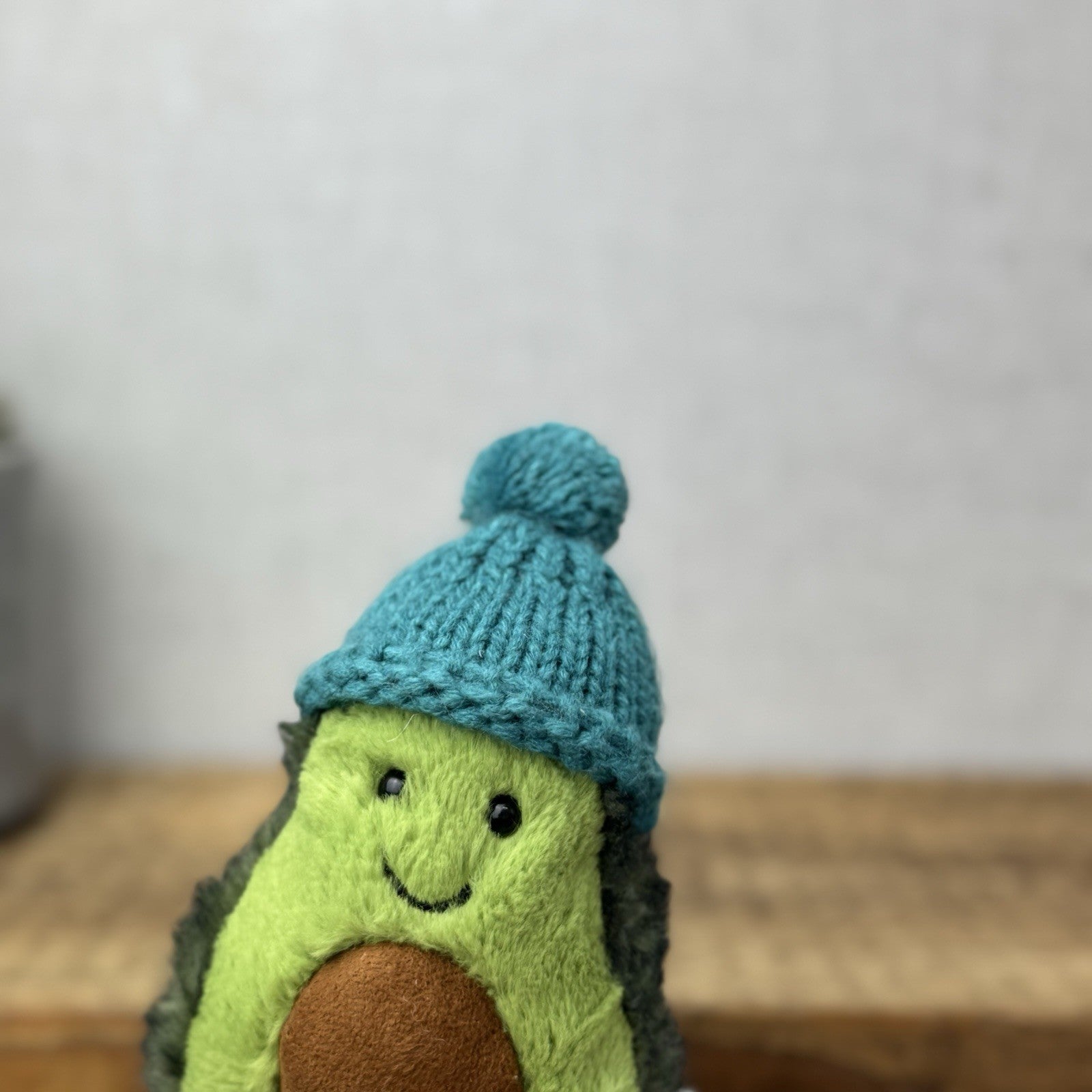 Jellycat Amuseable Cozi Avocado With Hat Plush Soft Toy - Teal Cozi Avacado NWOT
