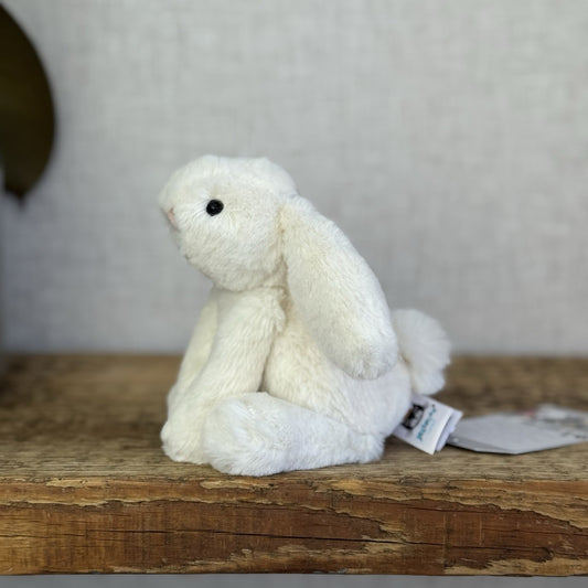 Jellycat Tiny White Smudge Bunny Rabbit - White Company Exclusive Smudge 8” (#2)