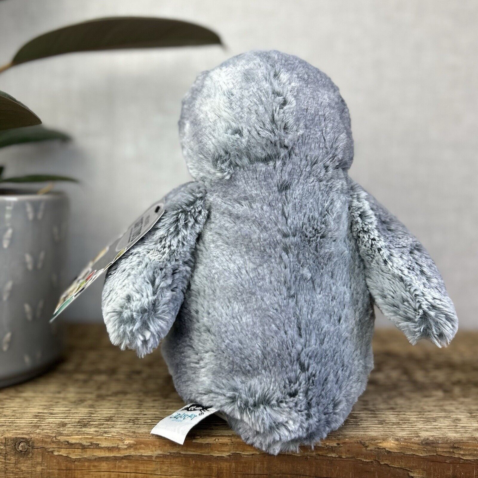 Jellycat Bashful Owl Forest Folk Oak Owl Retired Grey/Silver Woodland Owl 12"