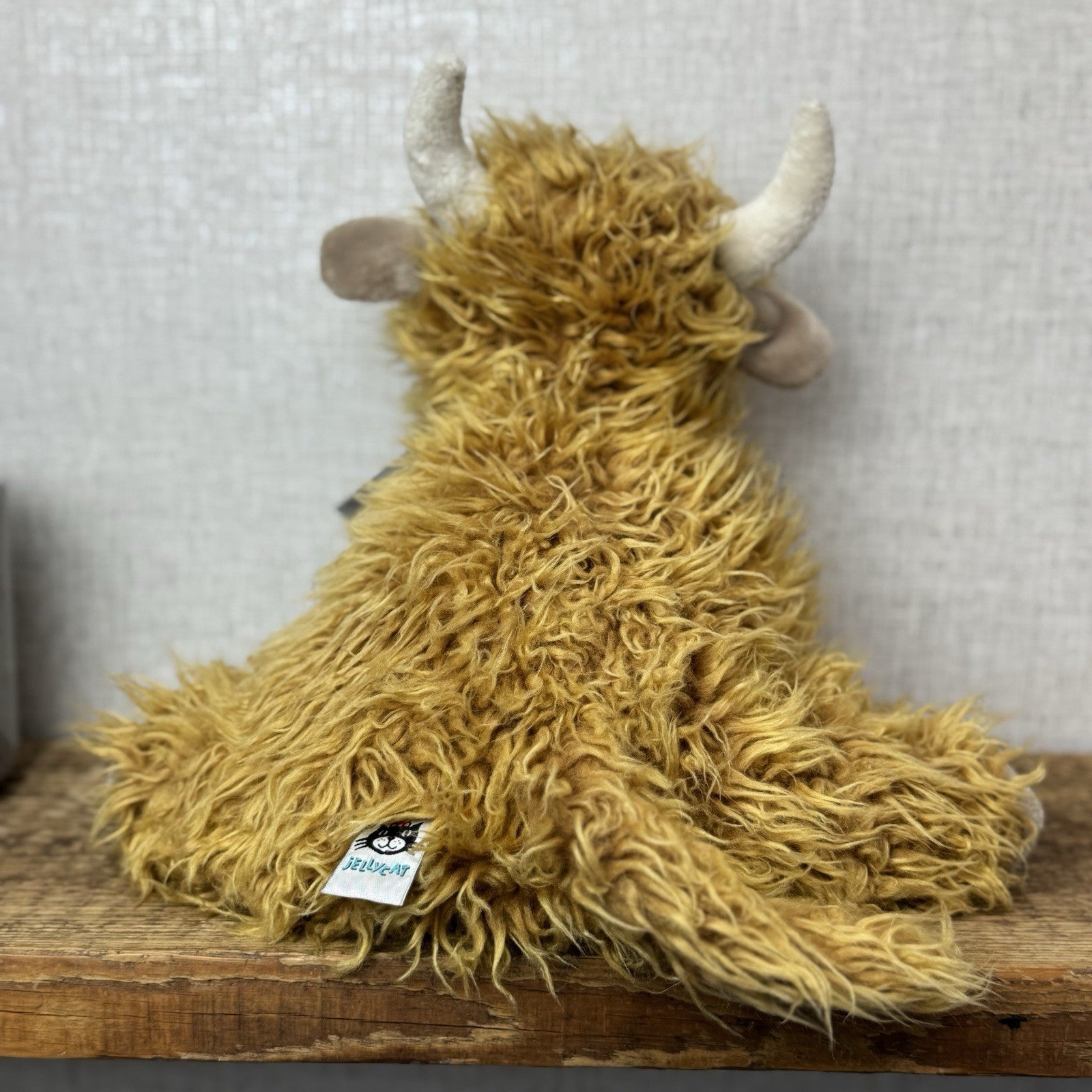 Jellycat Medium Truffles Highland Cow - Special Edition Truffles Curly Hair 14”