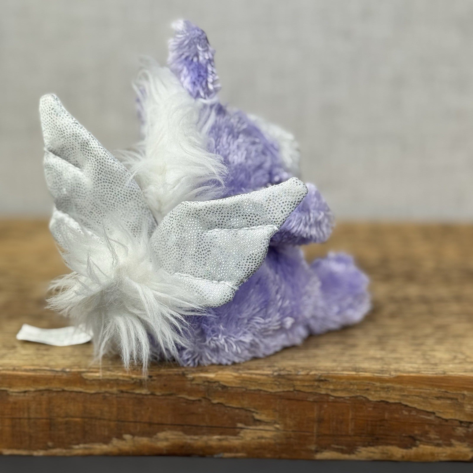Russ Berrie Luvvies - Lynn Purple Pegasus Beanie - Pudding Soft Toy Tiny 4”