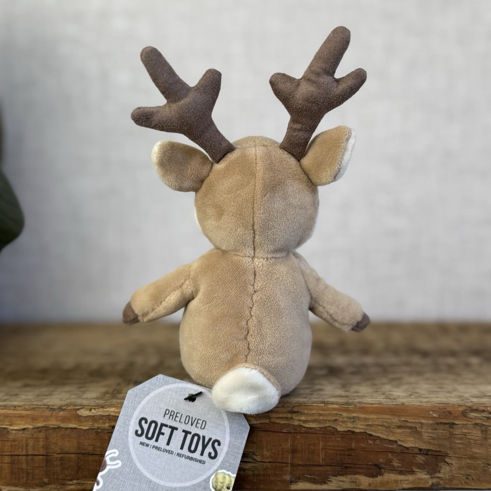 Jellycat Minikin Fawn Deer Brown - Tiny Small Velour Fawn Beanie Retired 7”