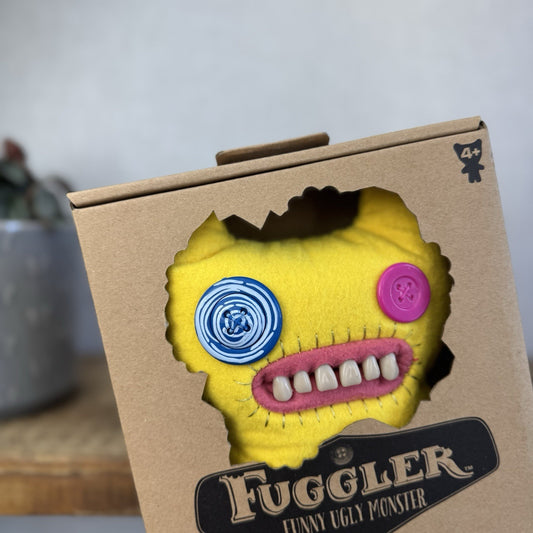 Fuggler Funny Ugly Monster - Indecisive Monster Yellow Smooth Fuggler SEALED Box