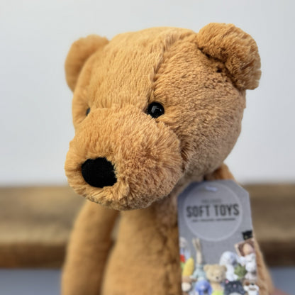 Jellycat Large Bashful Ginger Bear - Large Orange Bashful Bear Cub RARE 15"/38cm