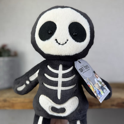 Jellycat Skeleton Bob - Skeleton Plush Soft Toy Beanbag Retired 12"