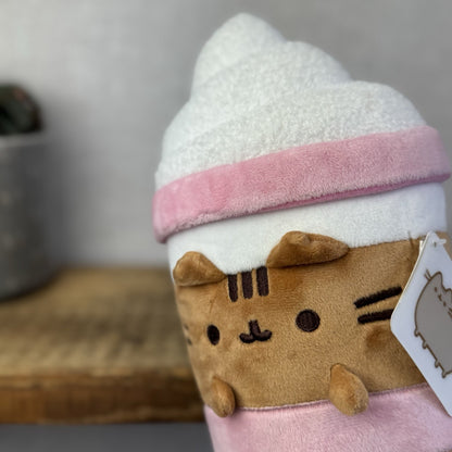 Gund Pusheen Cat - Pusheen Iced Coffee Soft Toy New With Tags Collectible 10"