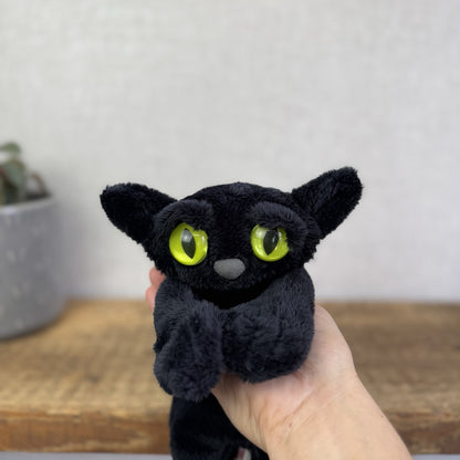 Manhattan Toy Lanky Cats Ziggy - Black Floppy Kitten Soft Toy Without Tag 13”