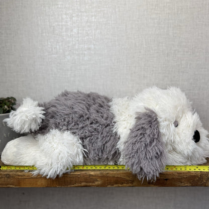 Jellycat Floofie Sheepdog - Large Shaggy Sheepdog Soft Toy Beanie Plush 19"