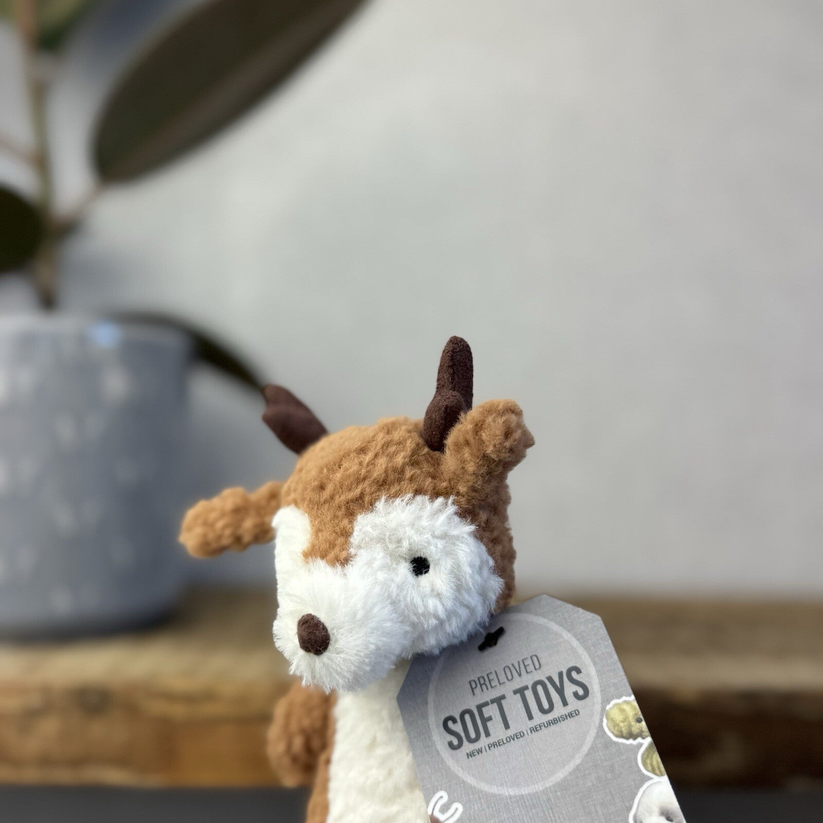 Jellycat Wee Reindeer - Tiny Reindeer Soft Toy Beanie Pocket Pal Christmas 5”