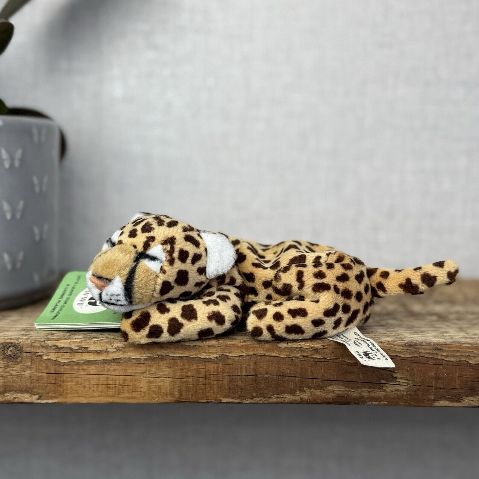 WWF Small Leopard Beanie - Anna Club Plush New With Tags Small Leopard Soft Toy 