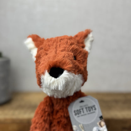 Jellycat Smuffle Fox - Medium Long Limbed Textured Fox Woodland Beanie Rare 15"