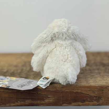 Jellycat Tiny Cream Blossom Bunny- Mini Cream Bunny Blossom/Floral Ears 5"