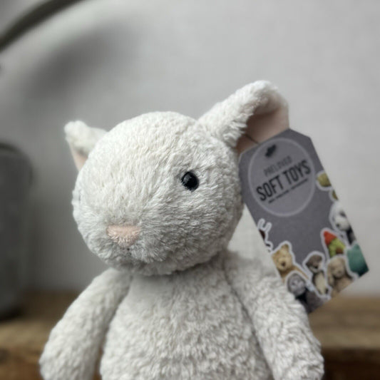 Jellycat Tumbletuft Mouse - Small Textured Light Grey Mouse Beanie Retired 8"