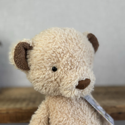 Jellycat Medium Vintage Bear - Vintage Light Brown Bear Beanie Soft Toy 12” (#2)