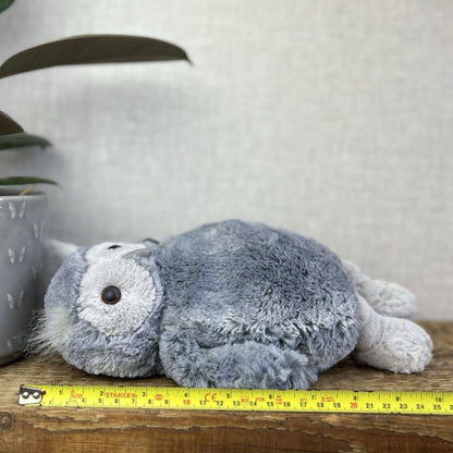 Jellycat Bashful Owl Forest Folk Oak Owl Retired Grey/Silver Woodland Owl 12"