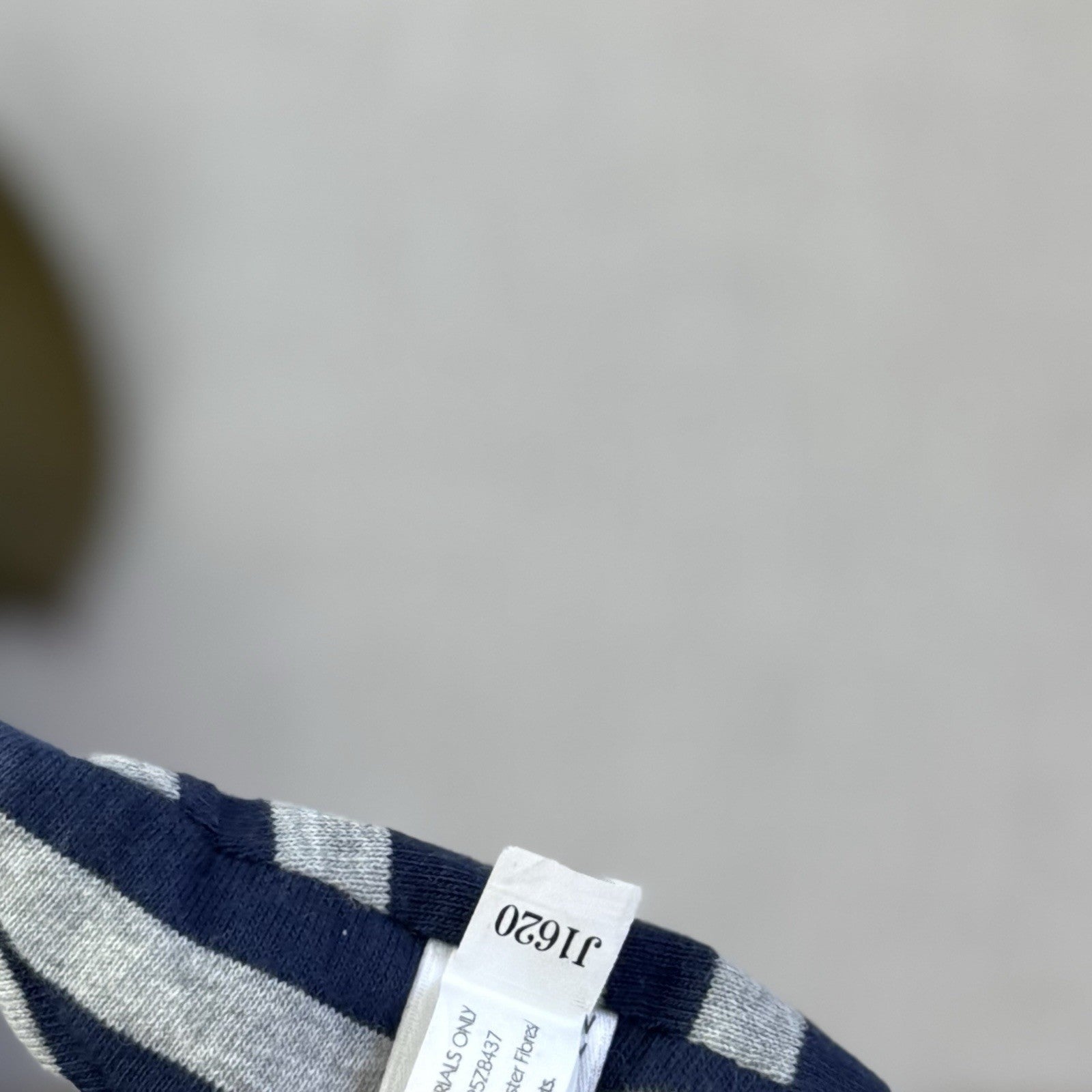Jellycat Anton Aardvark - Small Grey/Navy Striped Beanie Plush Retired Rare 10"