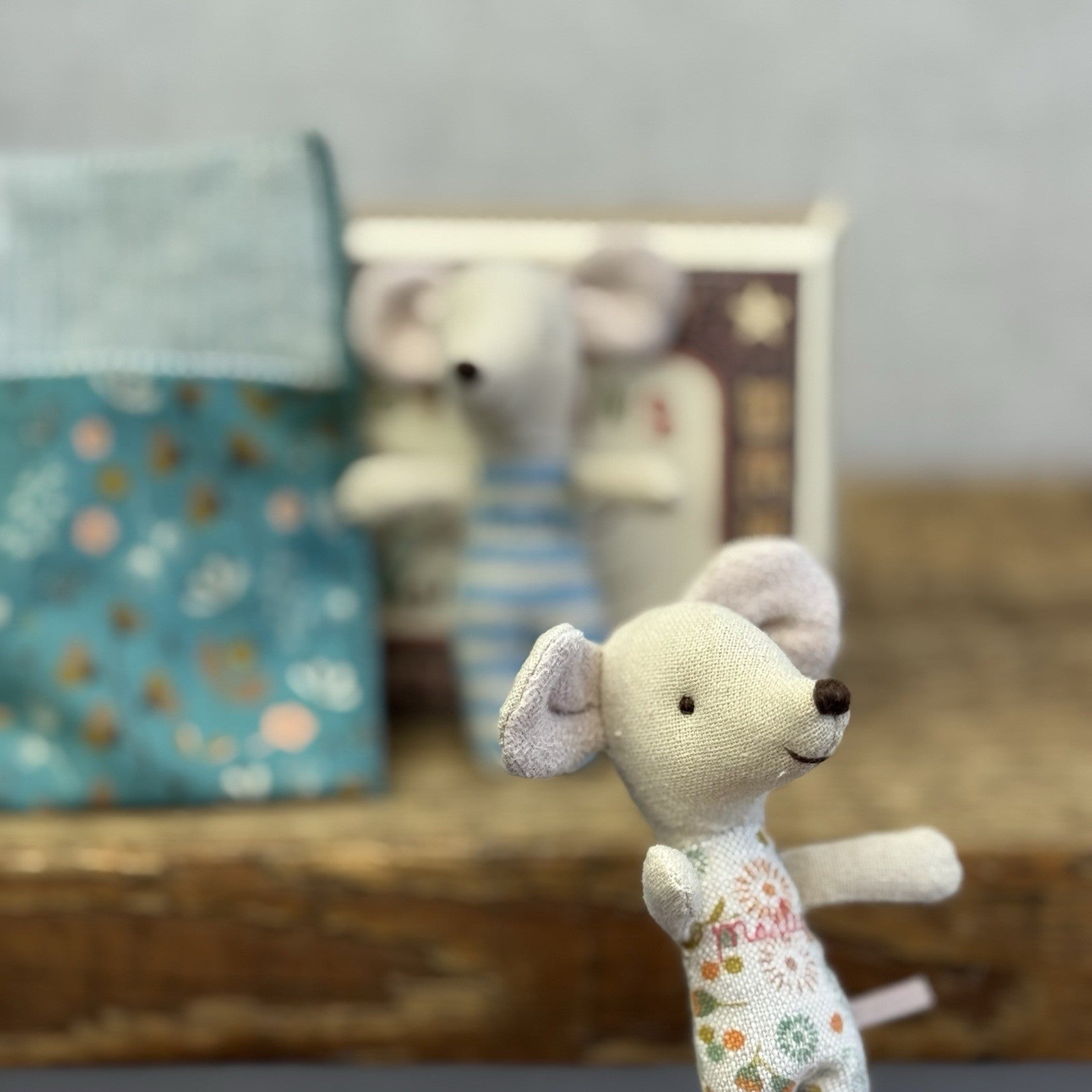 Maileg Twin Mice In Matchbox Retired - New Without Tags Boy/girl Twins
