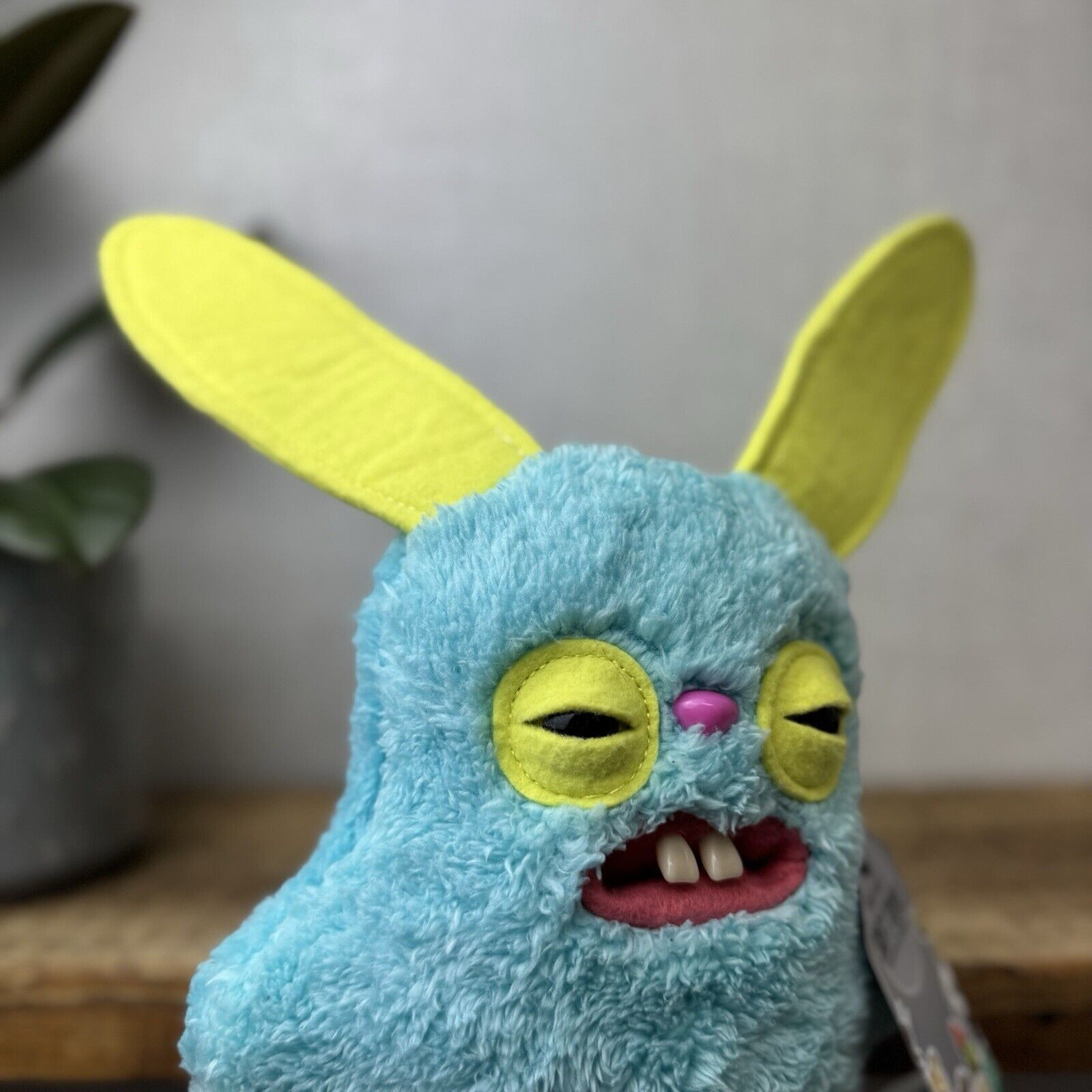 Fuggler Rabid Rabbit Snuggler Edition - Blue Bunny Funny Ugly Monster Plush 