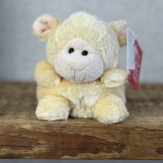 Russ Berrie Luvvies - Lamb/sheep Small Pudding Beanbag Soft Toy With Tags 5”