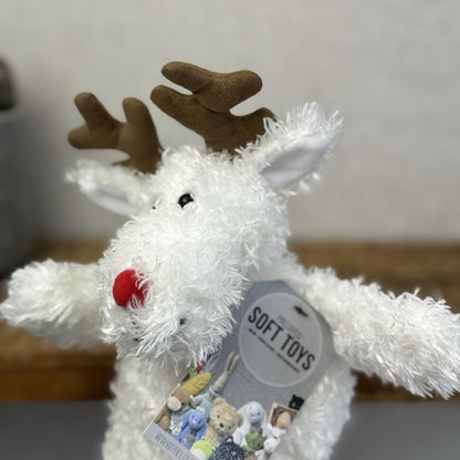 The Little White Company White Beanie Reindeer - Toastie Reindeer (Jellycat)