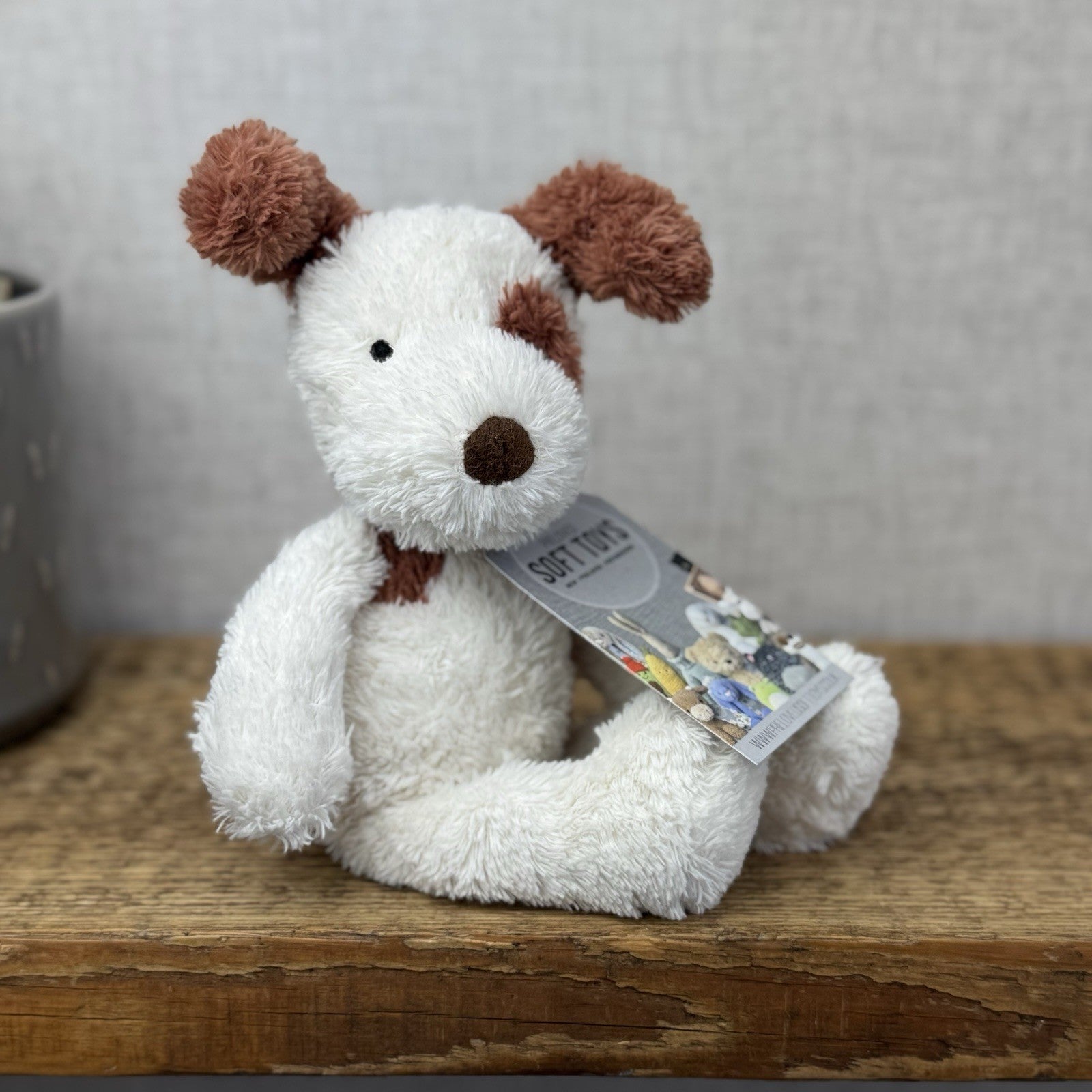 Jellycat Sweet Pea Puppy Dog - Small Retired Jellycat Puppy Soft Toy Rare 12"