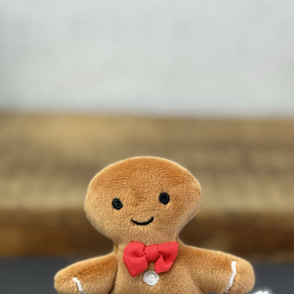 Jellycat Festive Folly Gingerbread Man - Mini Gingerbread Man Tiny BNWT 2"