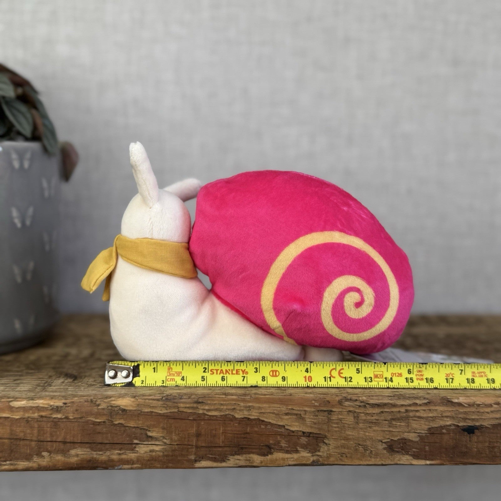 Jellycat Pink Escarfgot Snail Plush Bugs Toy, Small Beanie Plush Retired 5”