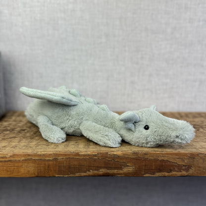 Jellycat Little Sage Dragon - Small Green Dragon Sparkly Wings Beanie Plush 11”