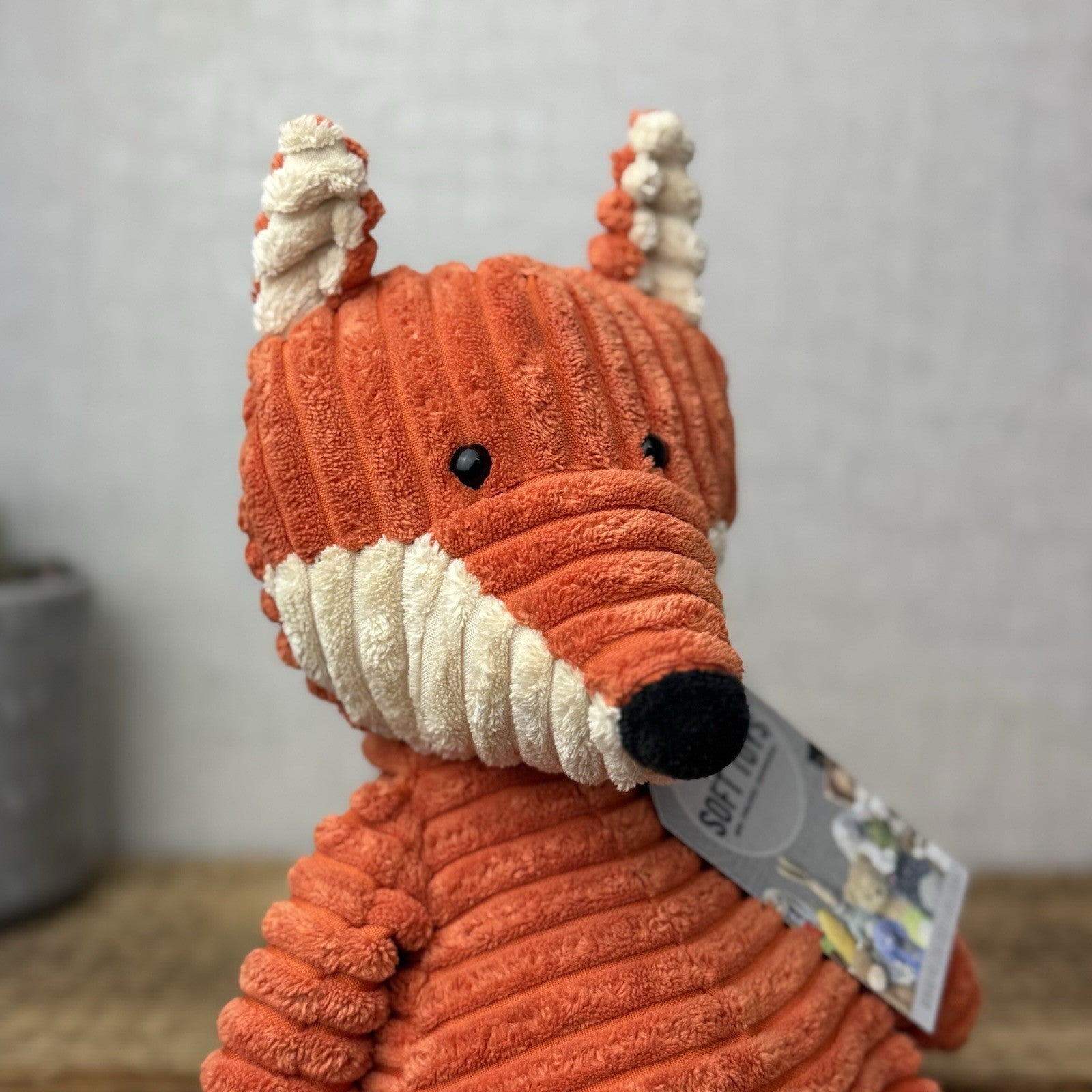Jellycat Medium Cordy Roy Fox - Orange Corduroy Fox Plush Large Rare Retired 14"