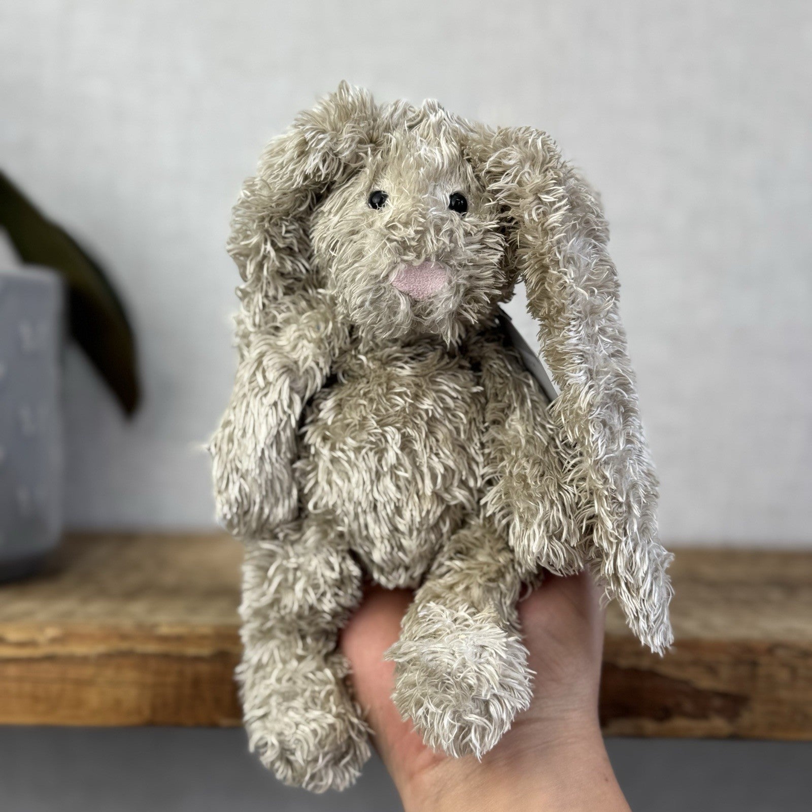 Jellycat Small Tumbler Bunny - Long Ear Beige Scruffy Bunglie Style Rabbit 7”