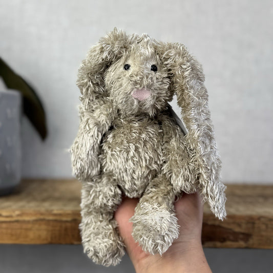 Jellycat Small Tumbler Bunny - Long Ear Beige Scruffy Bunglie Style Rabbit 7”