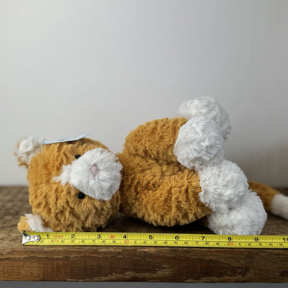 Jellycat Fuddlewuddle Ginger Kitty - Orange Cat Soft Toy Beanie 8"