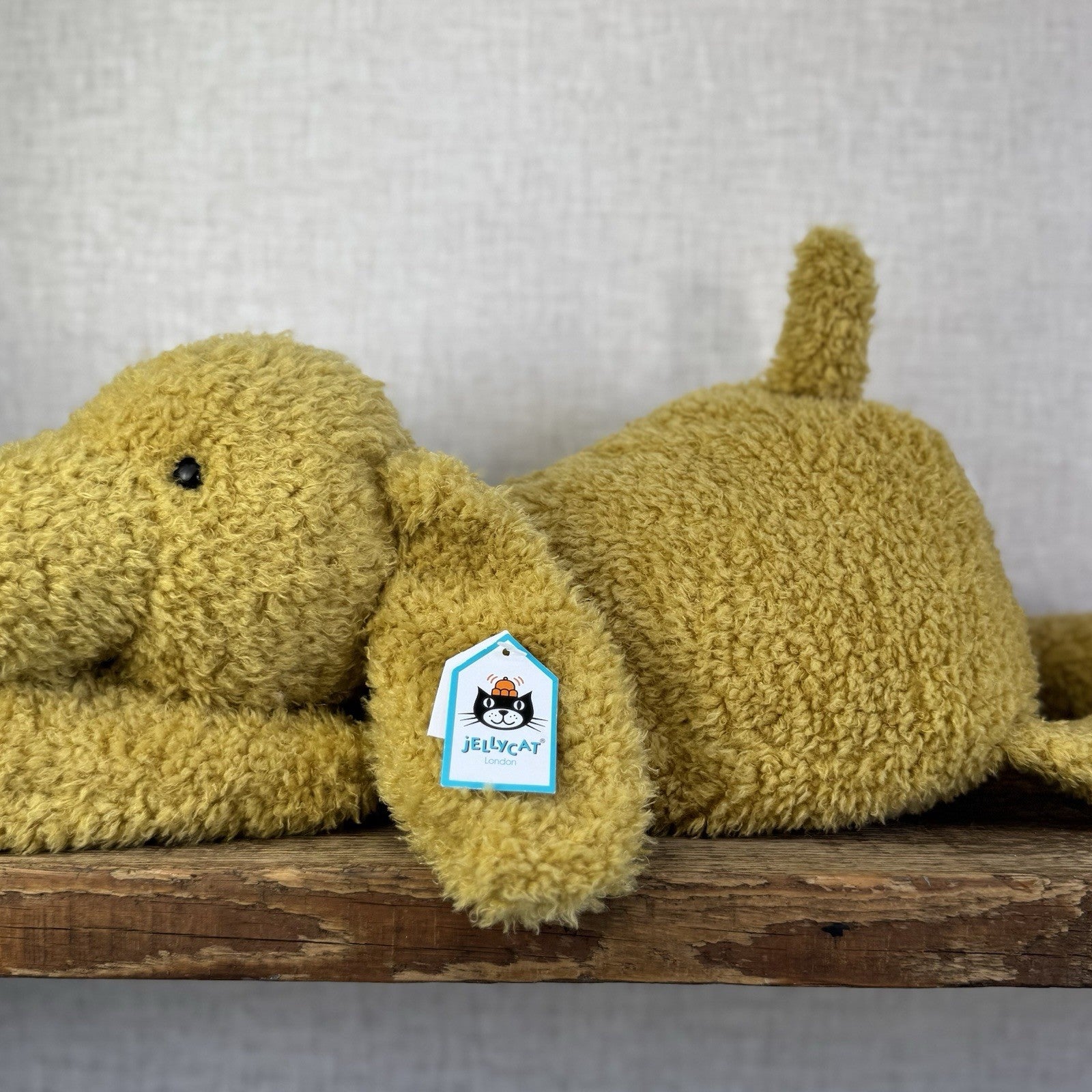 Jellycat Splootie Puppy - Retired & Rare Large Golden Beanie Floppy Dog 22”